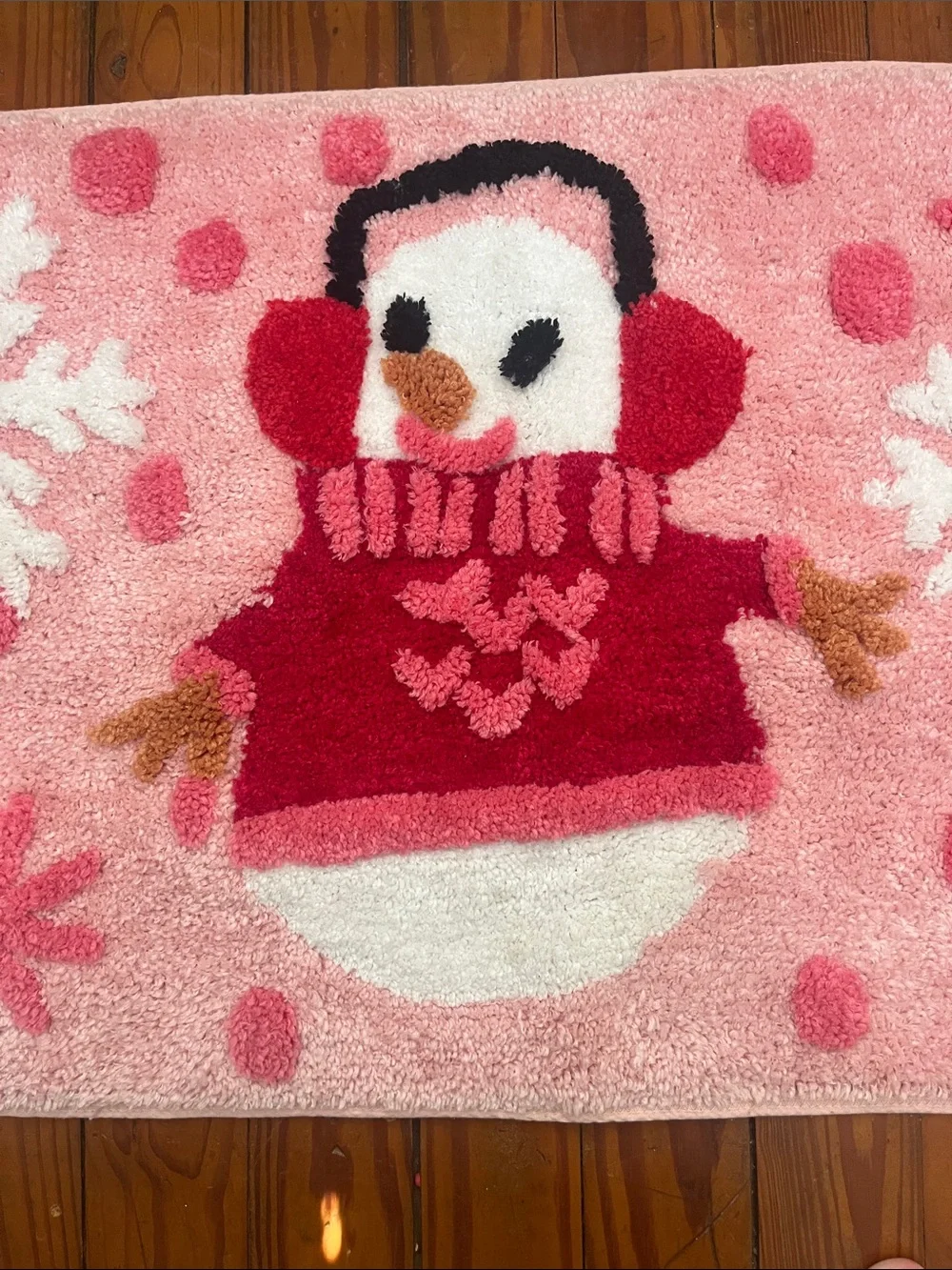 Betsy Johnson snowman winter/Christmas rug